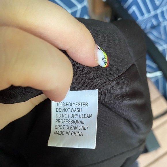 NWOT leena for Mac Duggal Plunge Neck Empire Waist Beaded Shoulder Gown - Picture 8 of 11